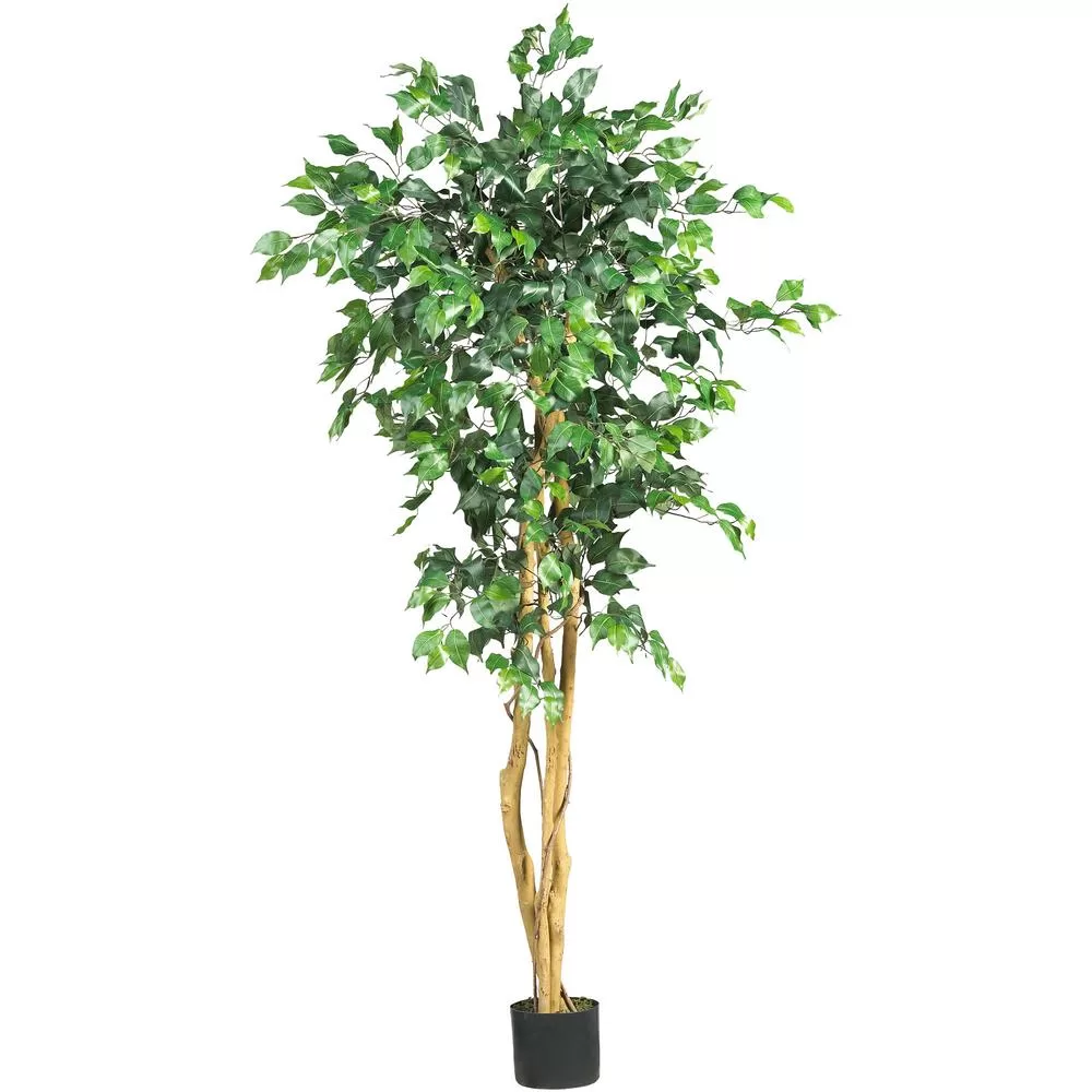 Nearly Natural 5 ft. High Indoor Ficus Artificial Tree Home Office