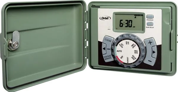 Orbit 57896 Easy Set Logic Indoor/Outdoor Timer 6 Station Sprinkler Systems