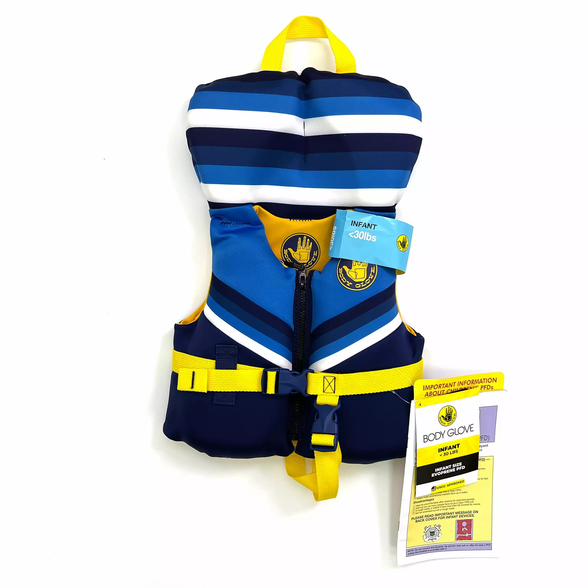 Body Glove Infant Boy Evoprene PFD Life Jacket and Vest Male Blue