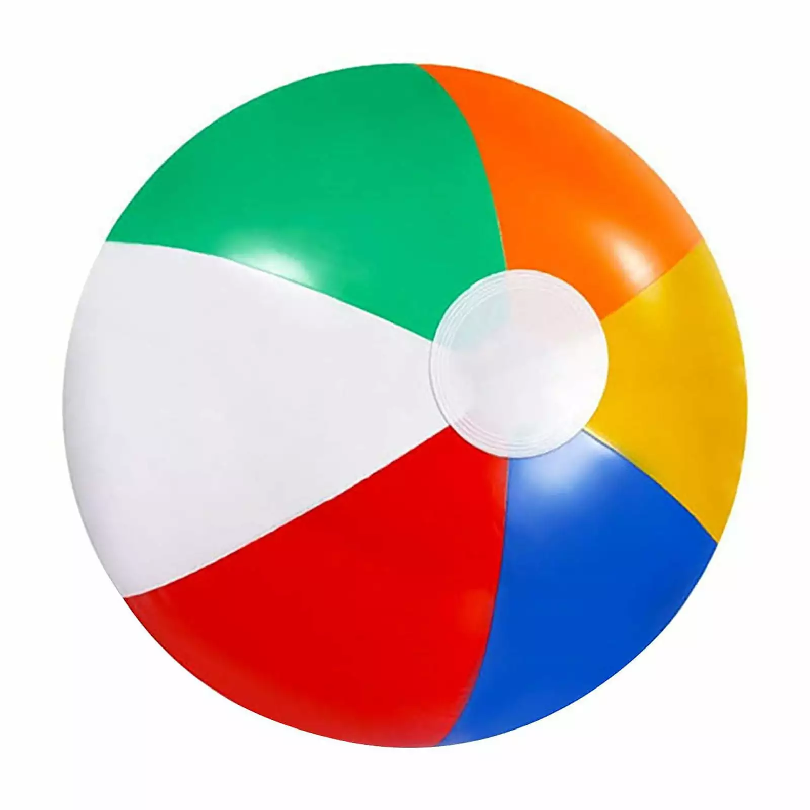 LINMOUA New 12 Inch Beach Balls Inflatable Kids Pool Games Classic Rainbow Color