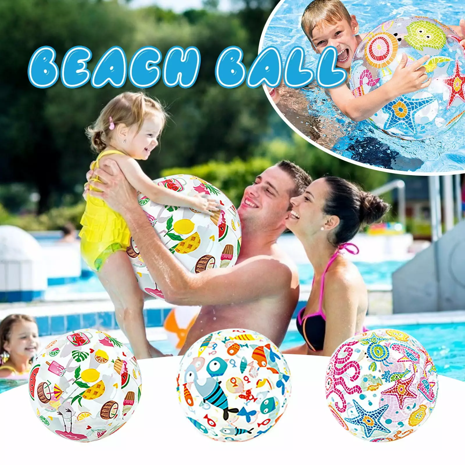 ZToonmas Pool Floats Heart Type Pool Toys Swimming Pool Party Decorations 3PC