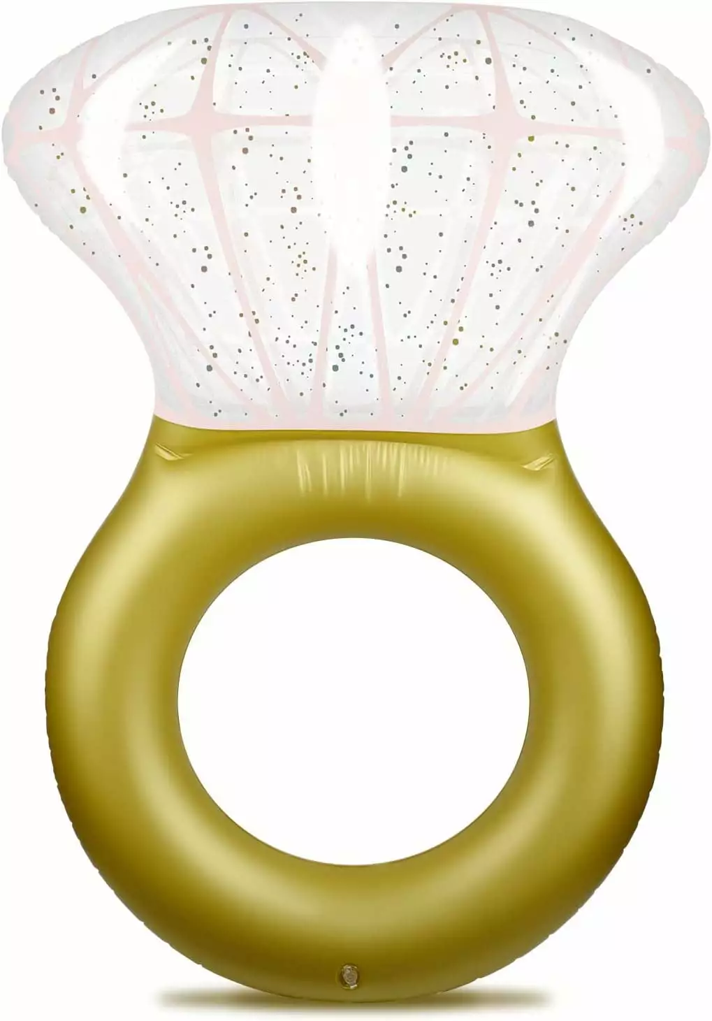 DODAMOUR Extra Large Inflatable Diamond Ring Pool Float Glitters Bachelorette Party