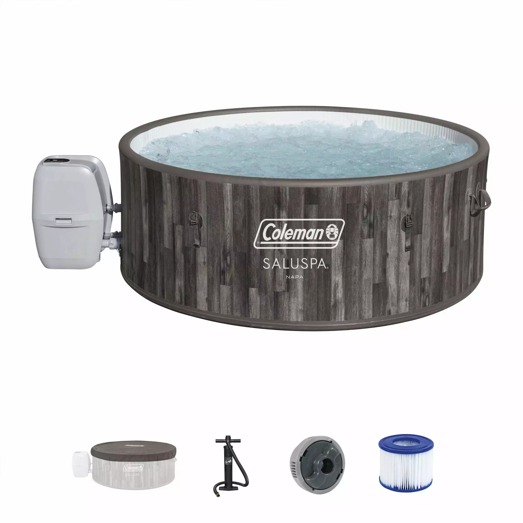 Bestway Coleman Napa AirJet Inflatable Hot Tub EnergySense Cover 4-6 People Energy