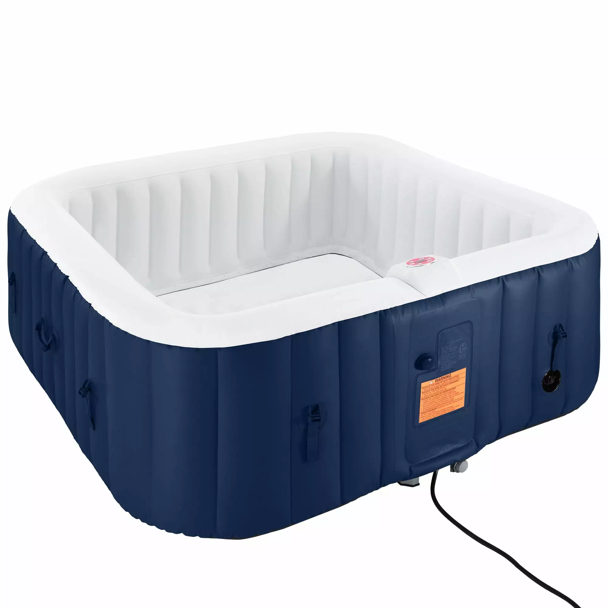 4-6 Person Inflatable Hot Tub 73 Square Portable Outdoor Spa 130 Jets and Filter