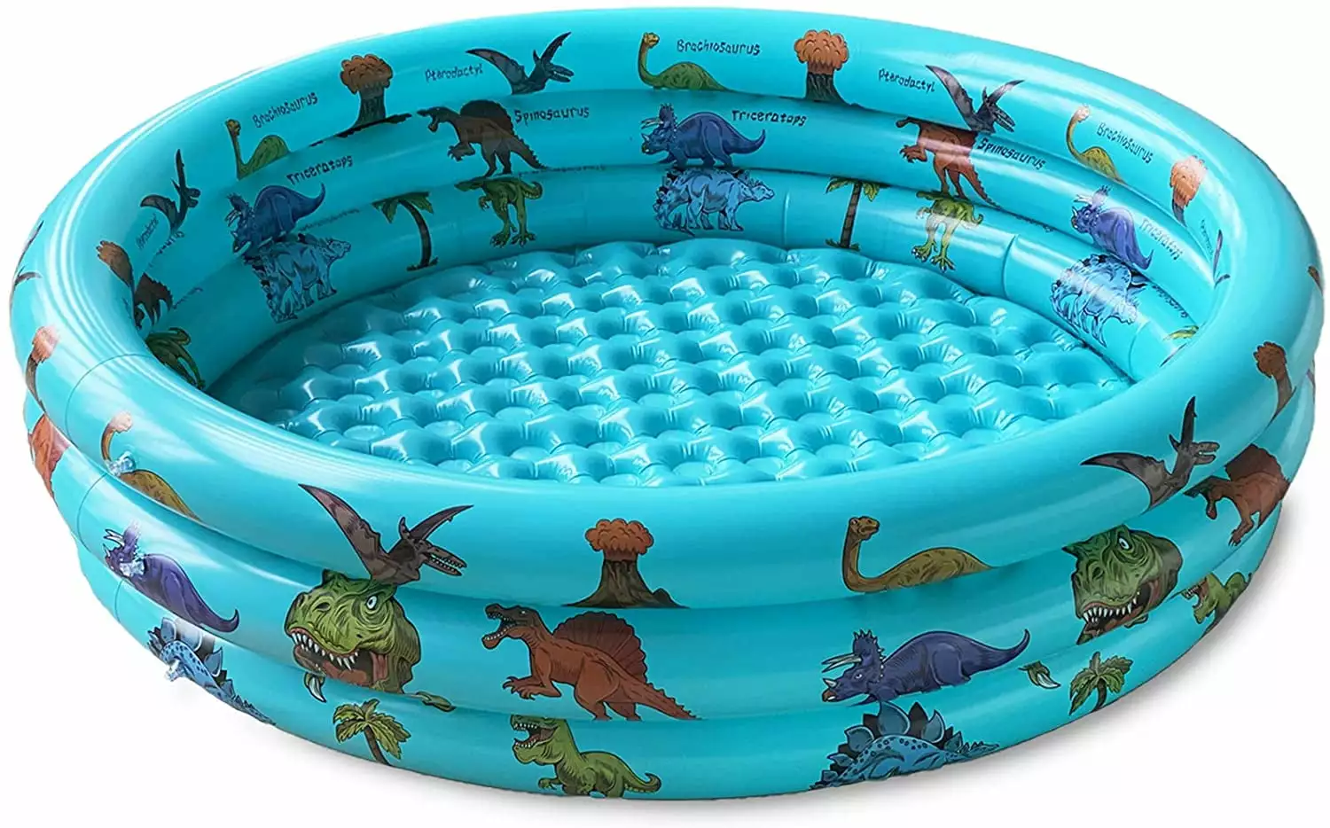 10Leccion Dinosaur Inflatable Kids Pool Blue Swimming Pool 57x15 Inches 48