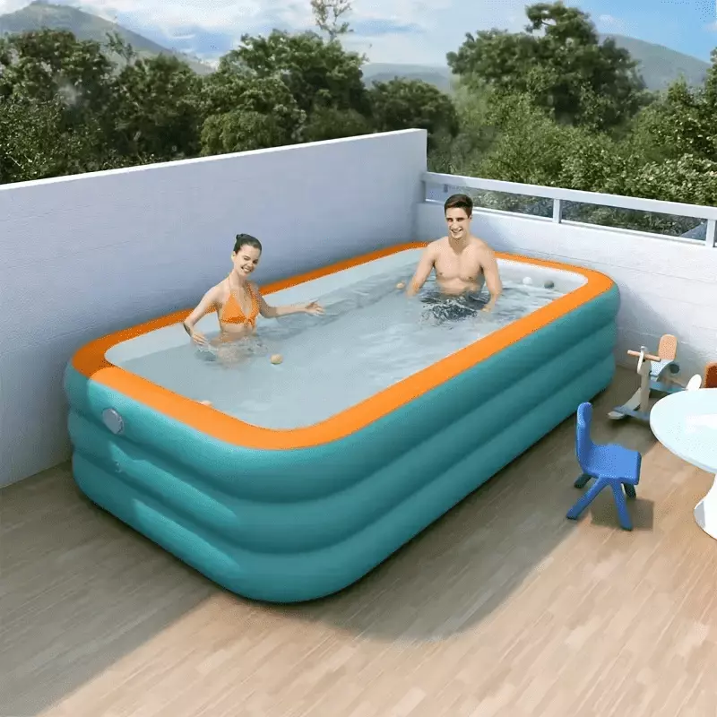 70.86/82.68/102.36 Inch 3 Layers Inflatable Swimming Pool Household Ocean Ball Large Adult Family 82
