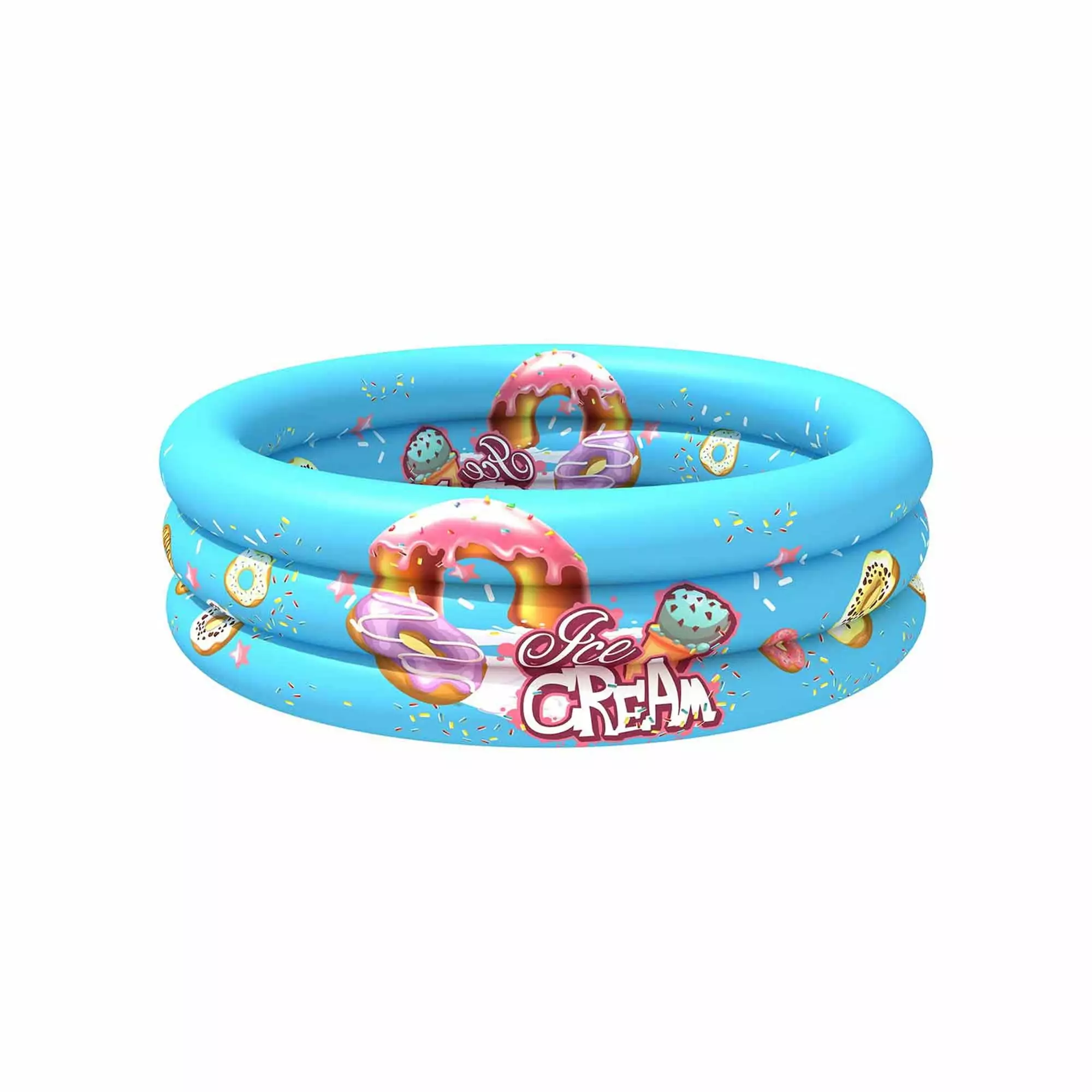 Ineven 3 Rings Kiddie Pool Toddler 43X12 Inflatable Baby Ball Pit Pool Small Infant Swimming Pool 35