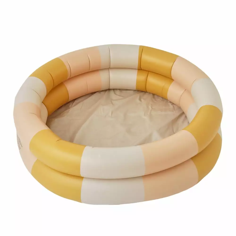 Occkic 2 Rings Kiddie Pool Toddler Kids Swimming Pool Inflatable Baby Ball Pit Pool
