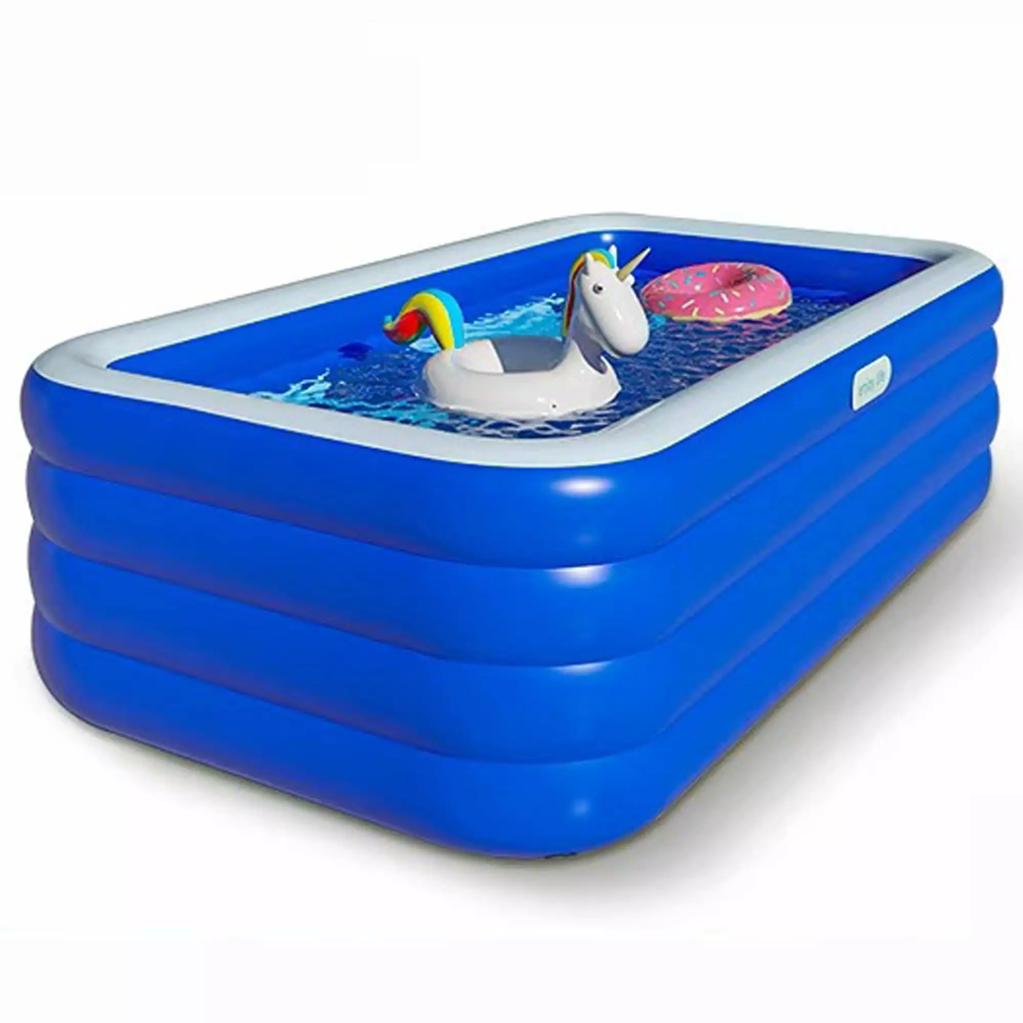 SAYFUT Inflatable Swimming Pool 120 X72 Blow Up Pool Large Size Thickened Kids Family Outdoor Backyard L