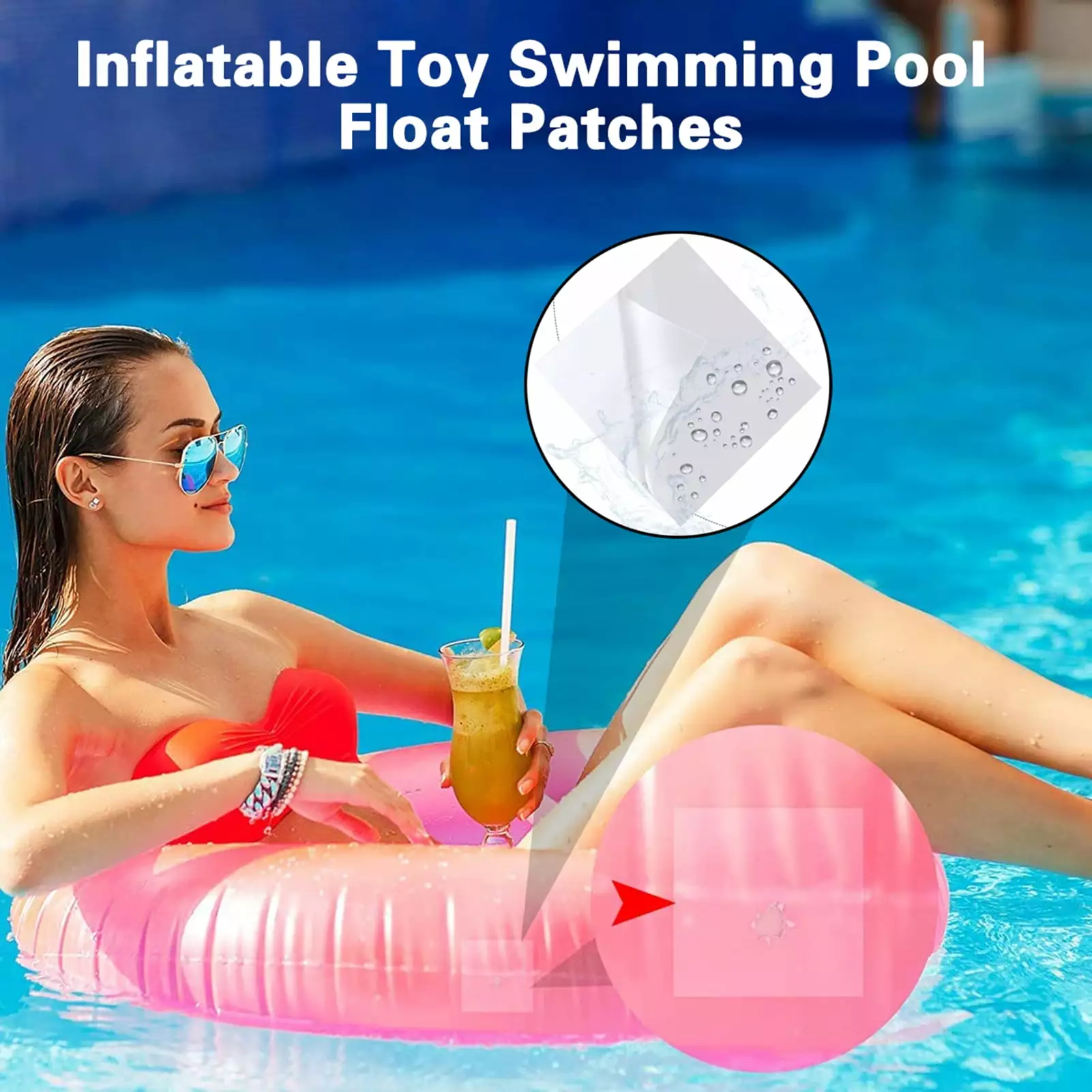 Anvazise 10Pcs Repair Patches High Viscosity Waterproof Transparent TPU Tape Inflatable Toys 10