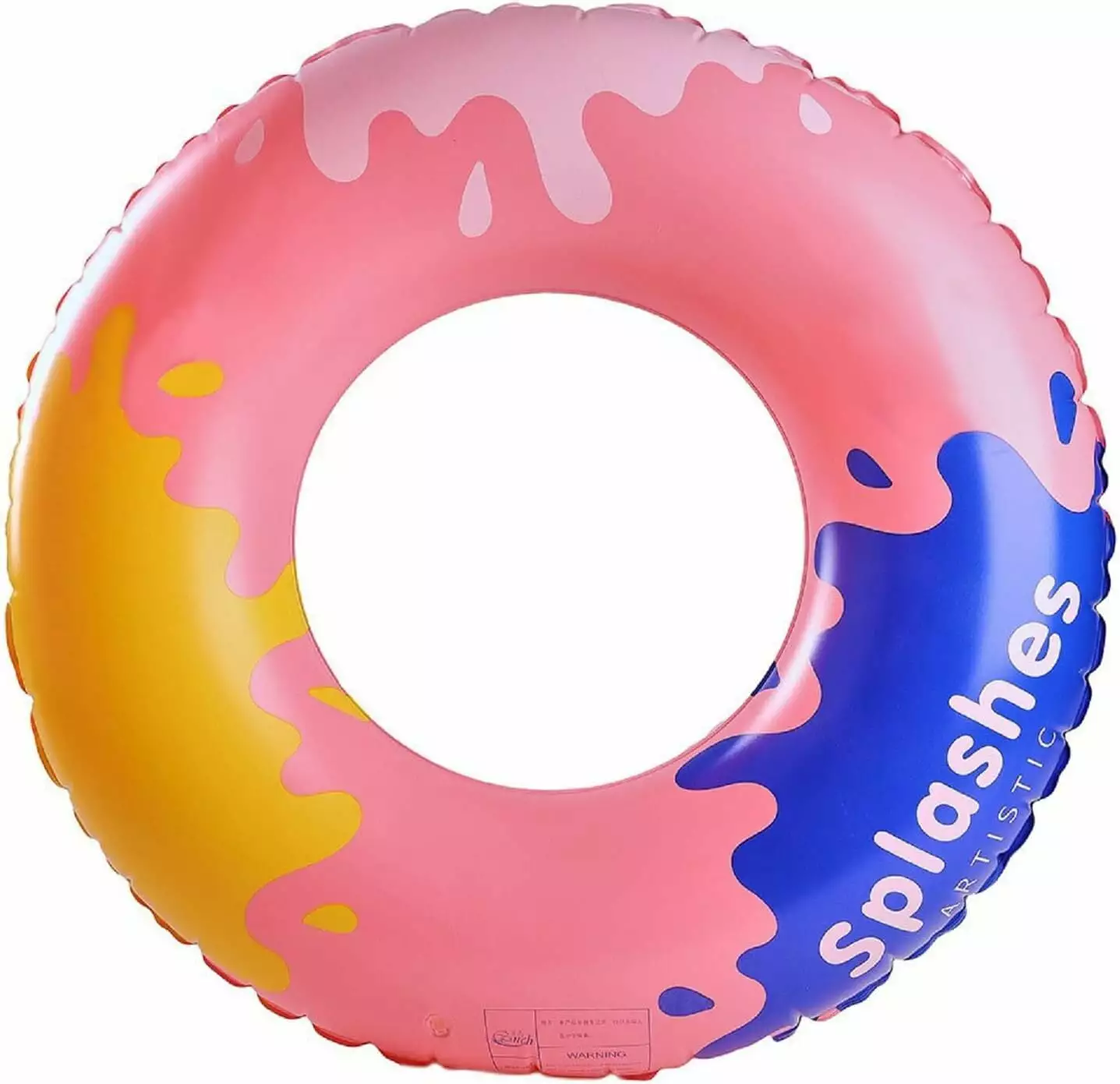 DADHOT 35 Swimming Pool Floating Circle - Pink Adult Swim Ring Without Handle Summer Fun