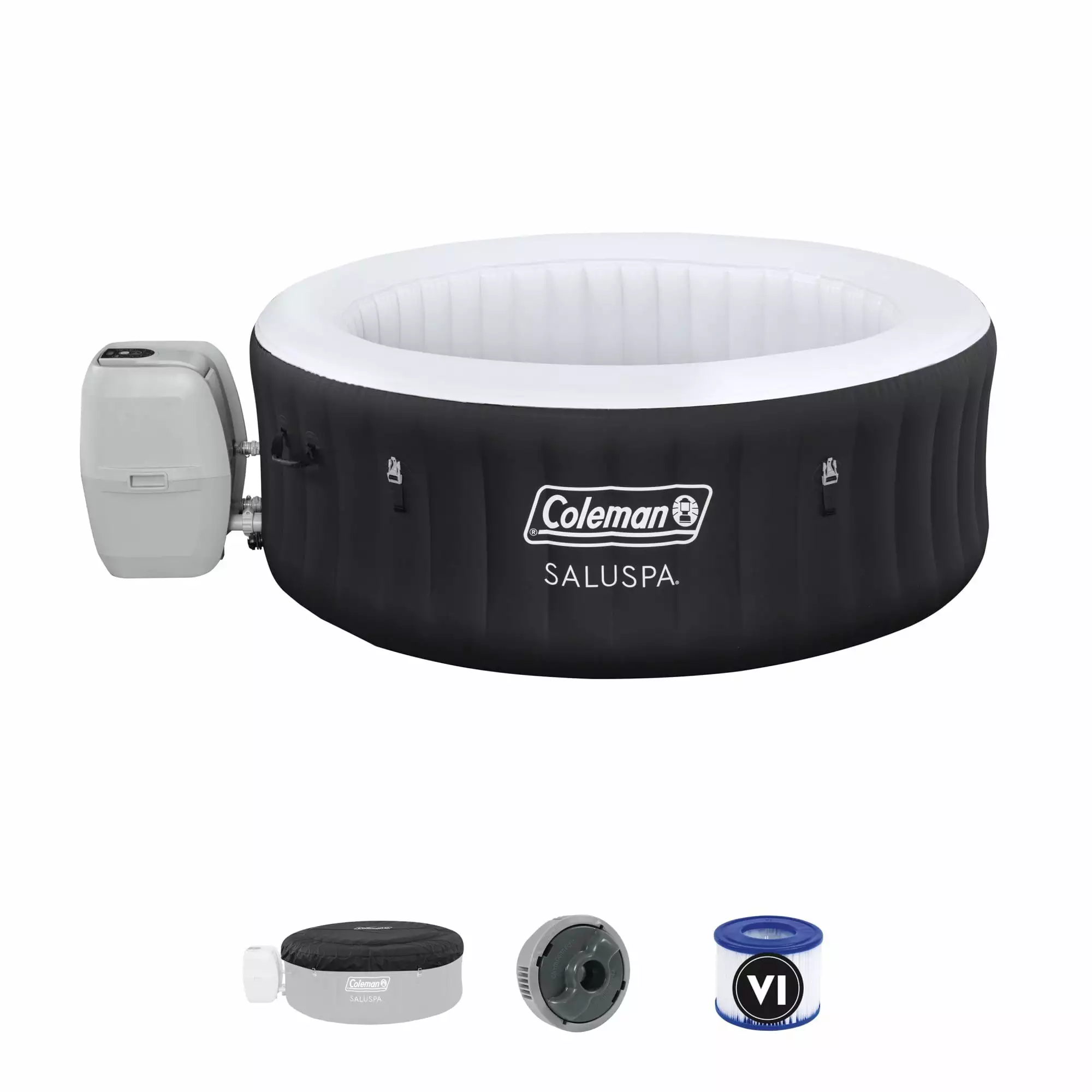 Bestway Coleman Miami AirJet Inflatable Hot Tub EnergySense Cover 76