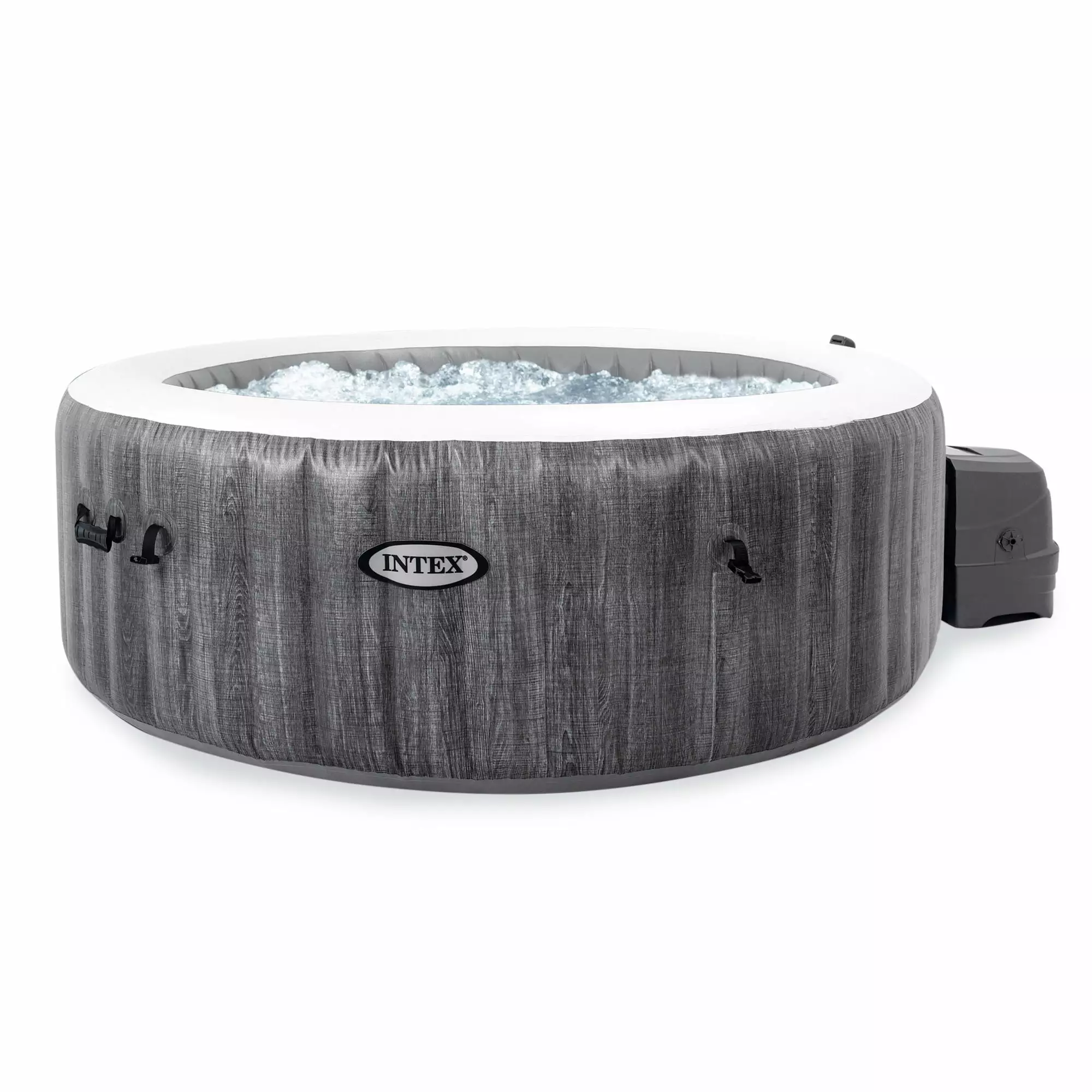 INTEX PureSpa Plus Greywood Deluxe 4 Person Inflatable Hot Tub Spa Jets 4
