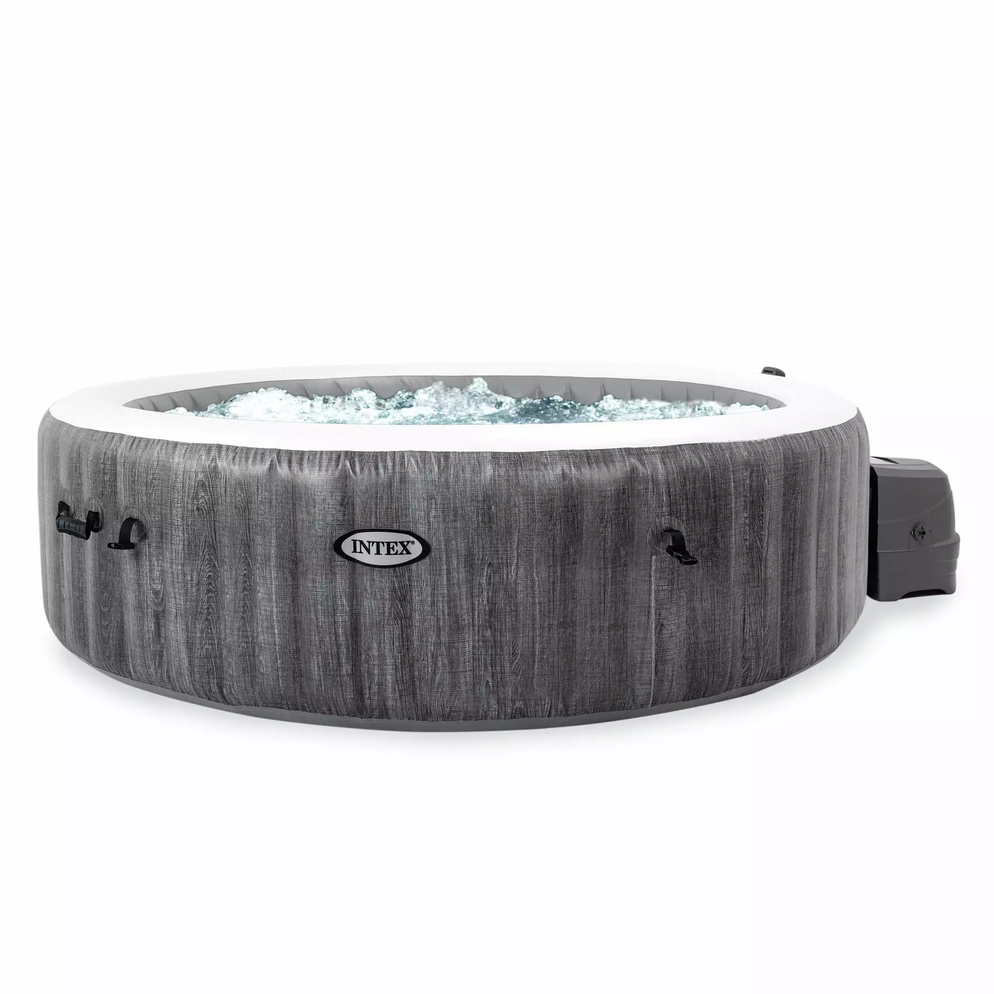 INTEX PureSpa Plus Greywood Deluxe 6 Person Inflatable Hot Tub Spa Jets 6