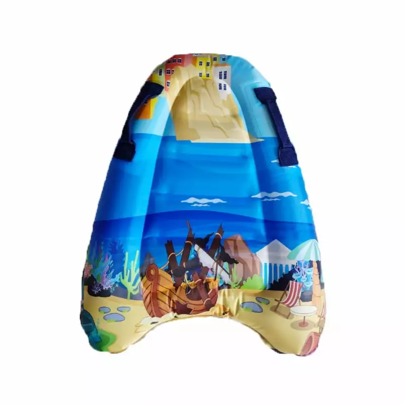 Inflatable Surfboard Lightweight Portable Soft Bodyboards Learning to Swim Aid Mat Mini Pool Floating Summer Fun