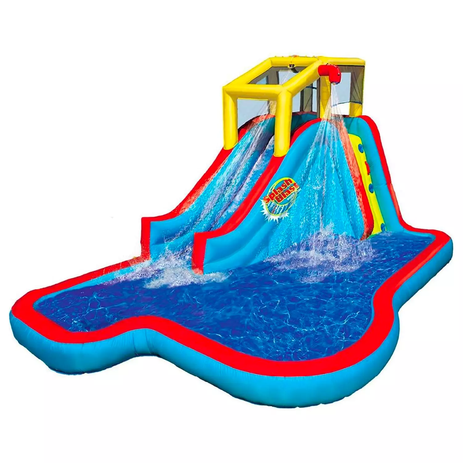 Banzai Slide N' Soak Inflatable Outdoor Kids Splash Pool Water Park Slides and Sprayers Big