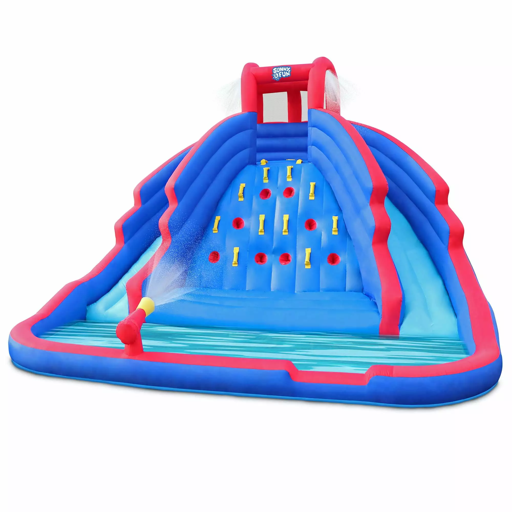 Sunny & Fun Inflatable Water Slide Blow up Pool Kids Water Park Backyard