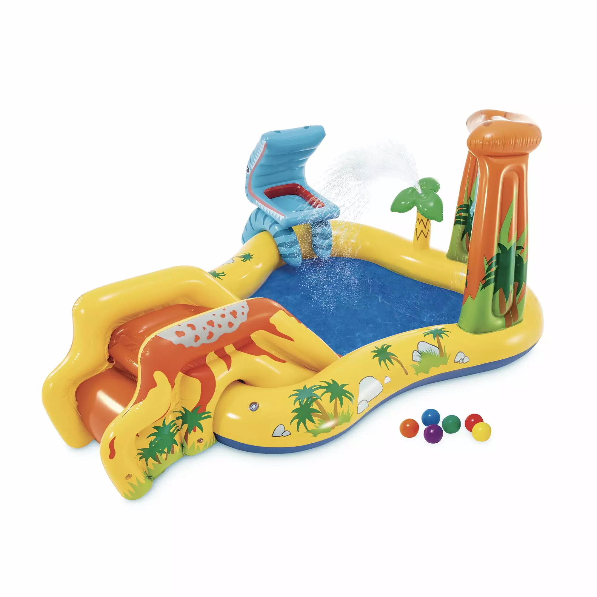 Intex Inflatable Kids Dinosaur Play Center Outdoor Water Park Pool Slide Kiddie