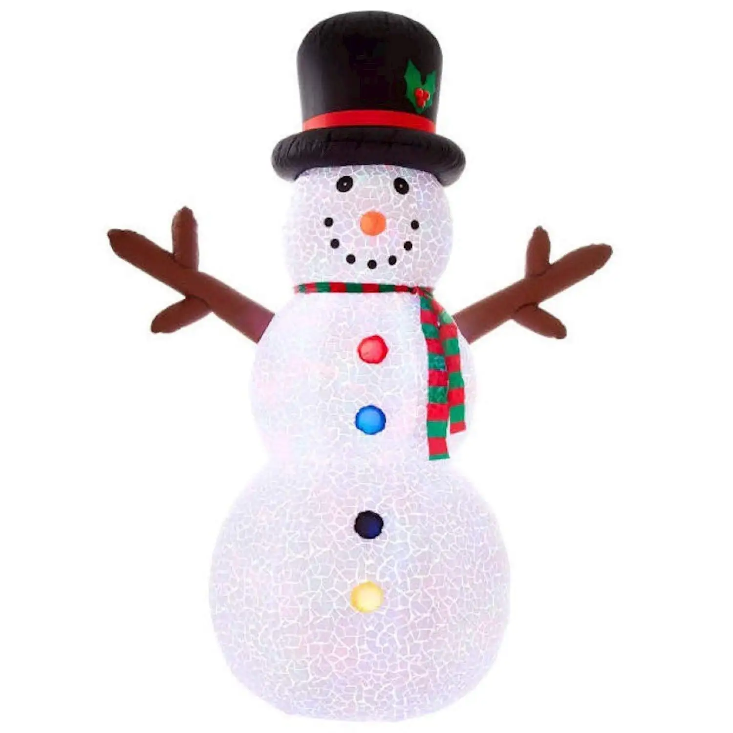 Santas Forest 90223 8' Inflatable Christmas Snowman LED Projection