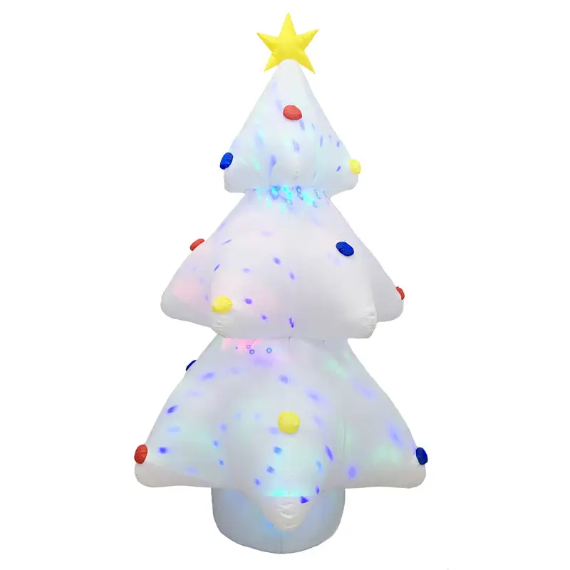 Santas Forest 90327 6' White Inflatable Christmas Tree Holiday Decor