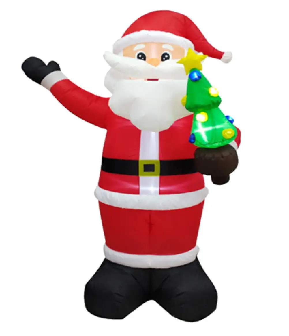 Santas Forest 90610 8 Feet Inflatable Christmas Santa Decoration Outdoor Holiday Decor