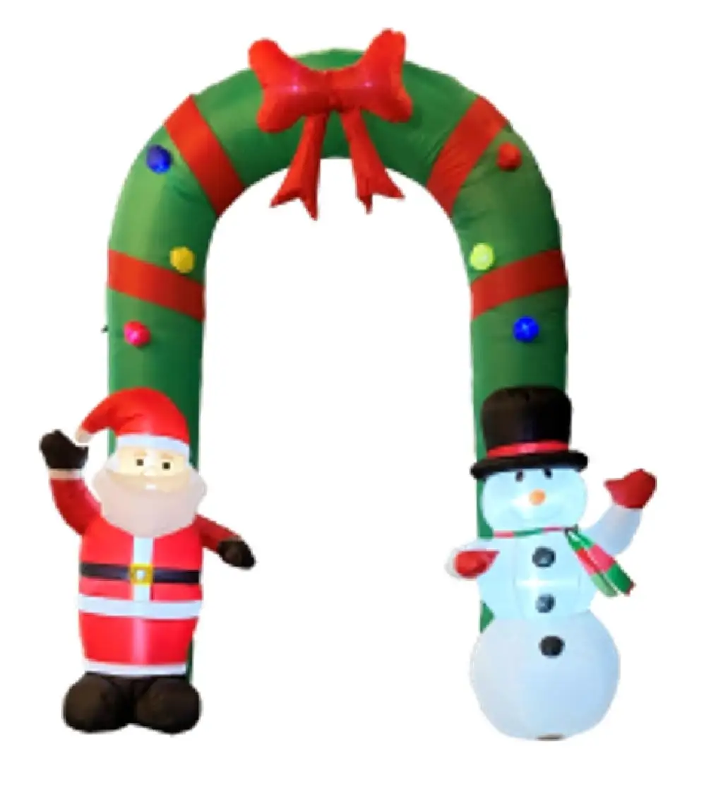 Santas Forest 90706 8 Feet Inflatable Christmas Archway Outdoor Holiday Decor