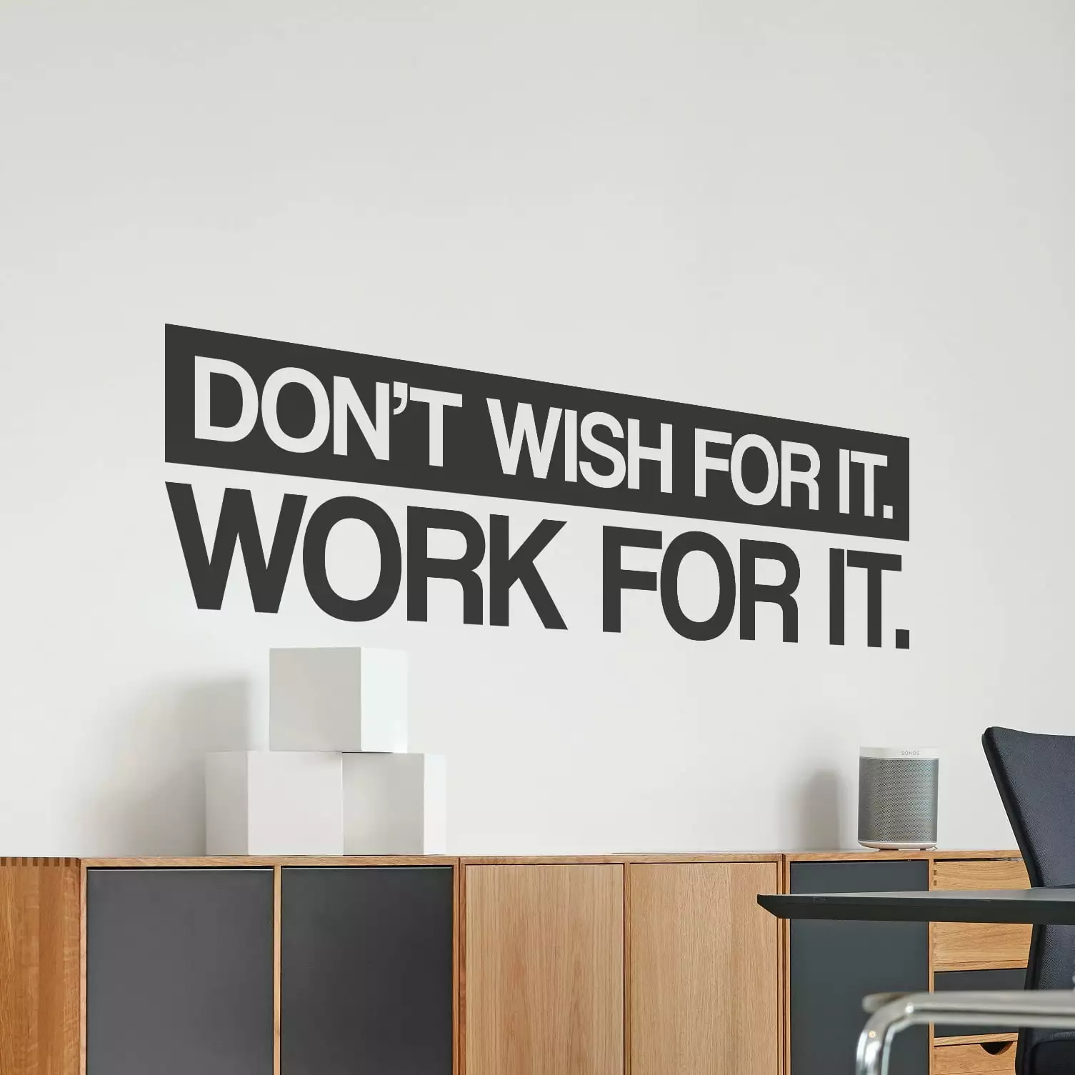 Motivational Wall Decal Sticker Quote Vinyl Wall Art Decor Don't Wish It Work It My Vinyl Story