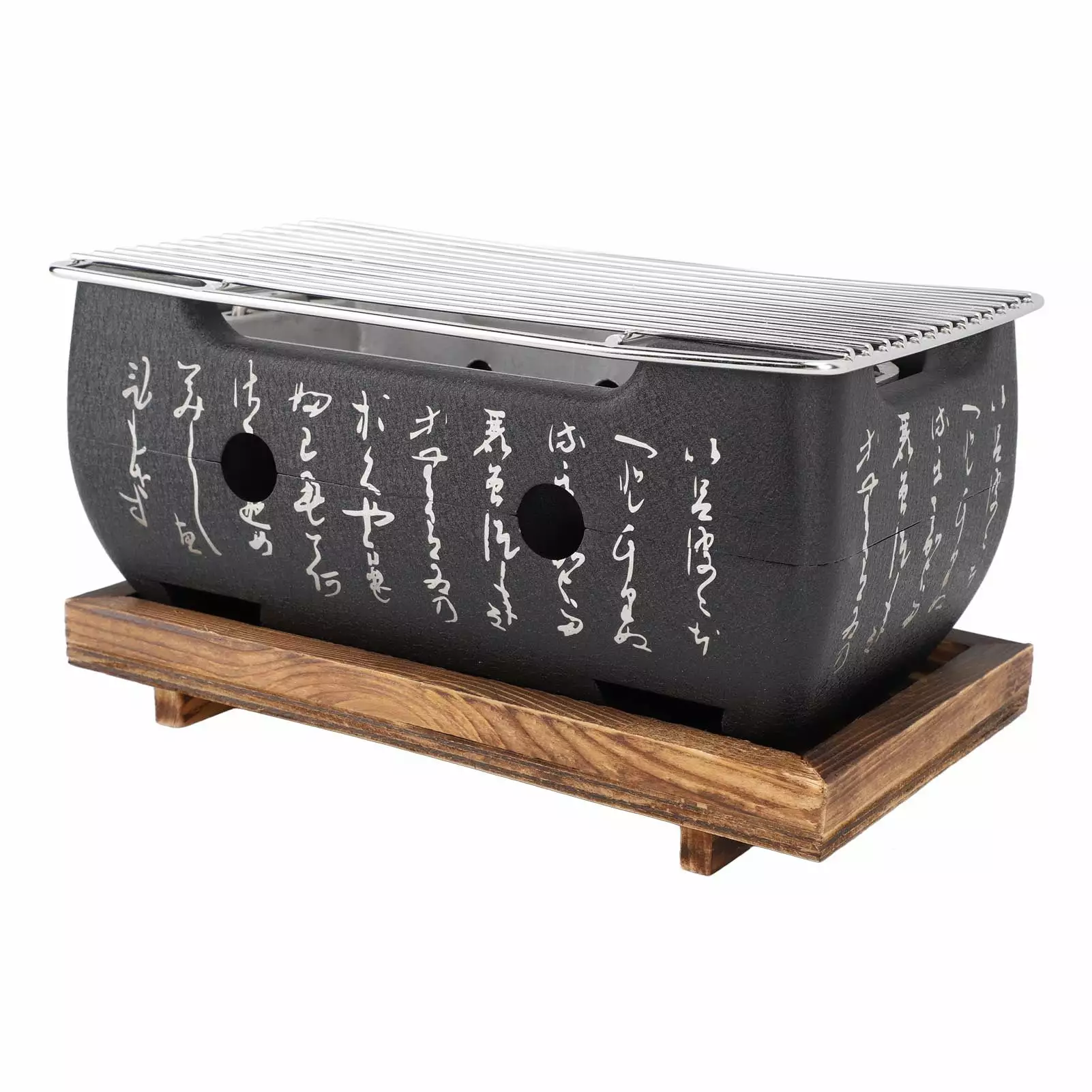 XUHOG Japanese Style BBQ Grill Stove Charcoal Barbecue Stove Rectangle Quick Heating Aluminium Alloy