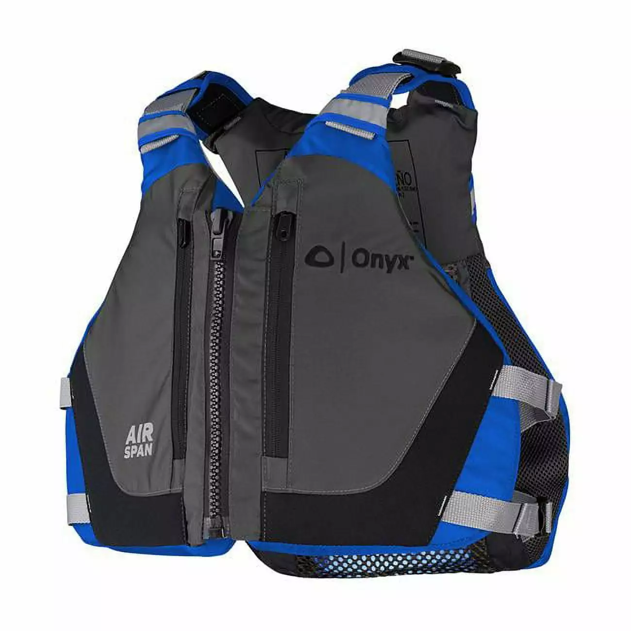 Onyx Outdoor Air Span Breeze Paddling Kayak Vest Blue Extra Small Small Comfortable Fit M