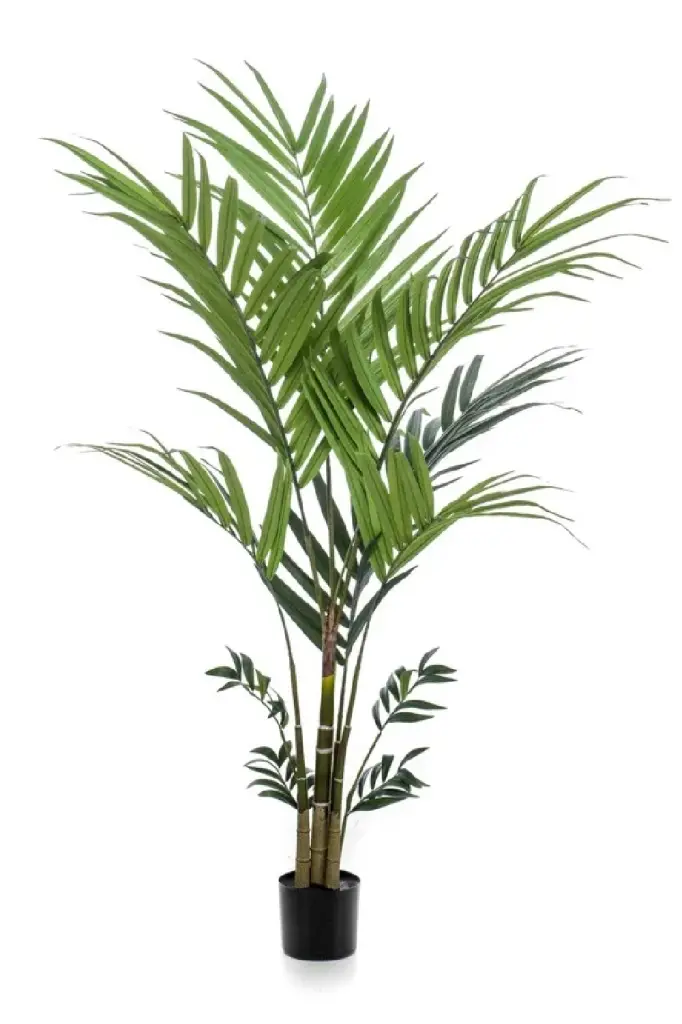 Artificial Tropical Palm Set 2 Emerald Kentia Indoor Plant Decor