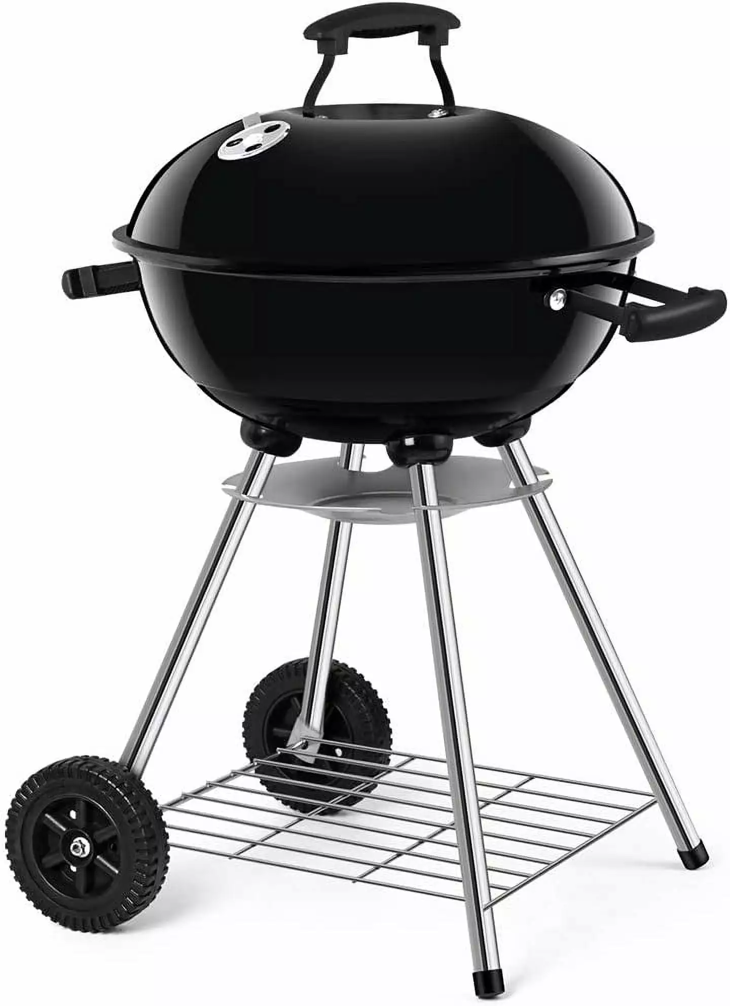 BEAU JARDIN Luxury 18 Inch Charcoal Grill Outdoor Cooking Barbecue Camping Wheels Thickened Grilling Bowl