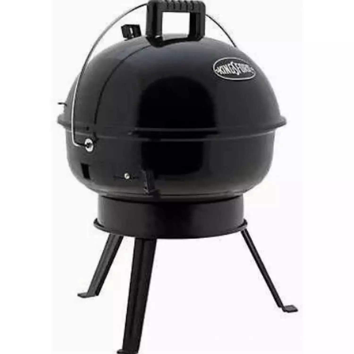 HElectQRIN 14 Kettle Grill Hinged Lid Portable Charcoal BBQ Outdoor Cooking