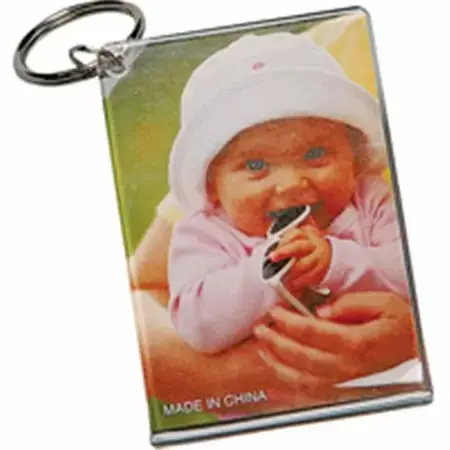 Hy-Ko Products Photo Key Holder - Clear Plastic Key ID Tag Photo Slot