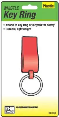 Hy-ko Products Whistle Key Ring Split Ring Keys and Safety