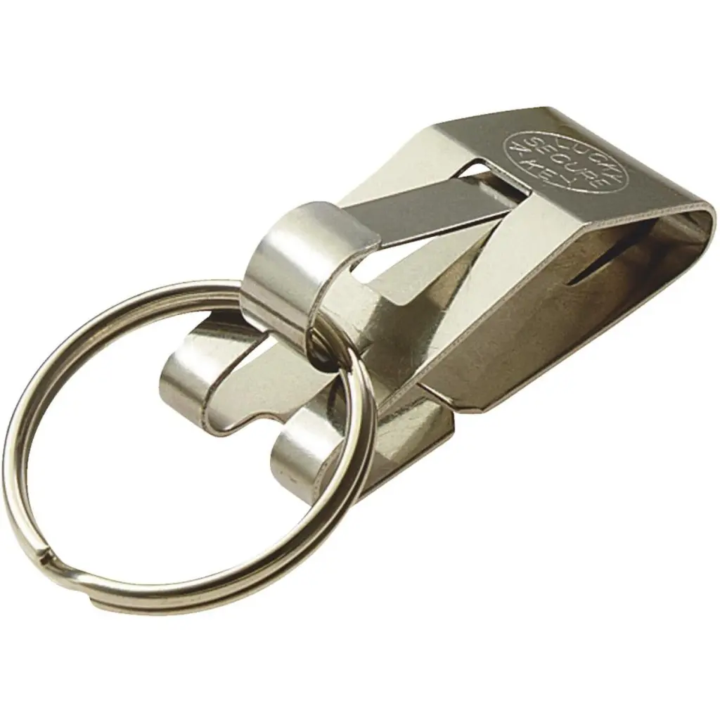 Lucky Line Steel 1-1/8 Inch Belt Hook Key Ring Heavy Duty