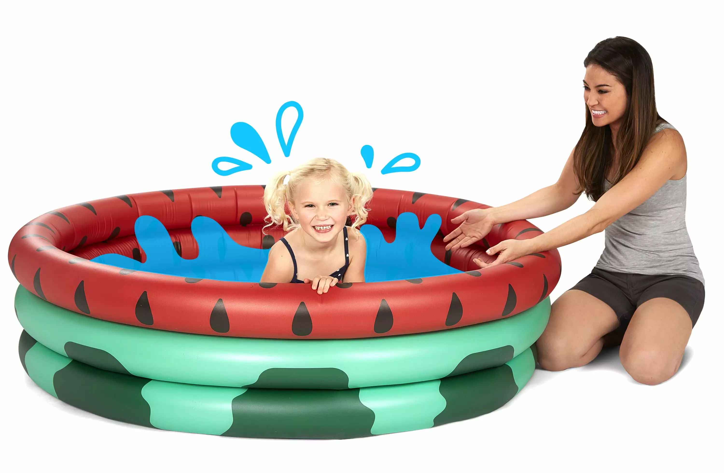 BigMouth Inc. Watermelon Lil' Inflatable 5' Kiddie Pool Durable and Safe Plastic Kid Pool