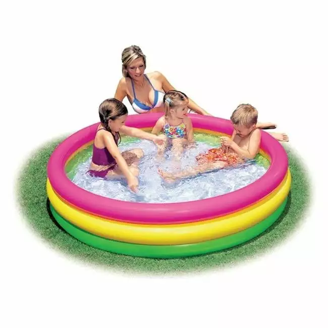 Intex 57422EP 54 x 12 Inch 3-Ring Inflatable Pool Kids and Toddlers Kiddie