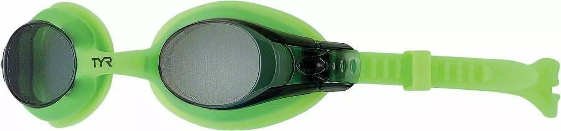 TYR Swimple Swim Goggles Green Gasket Smoke Lens Kids