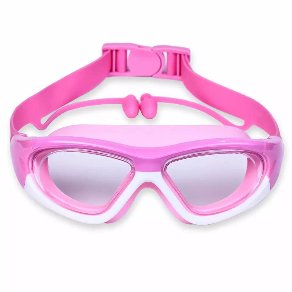 Yucurem Kids Swim Goggles Professional Anti-Fog Pool Glasses Pink 1