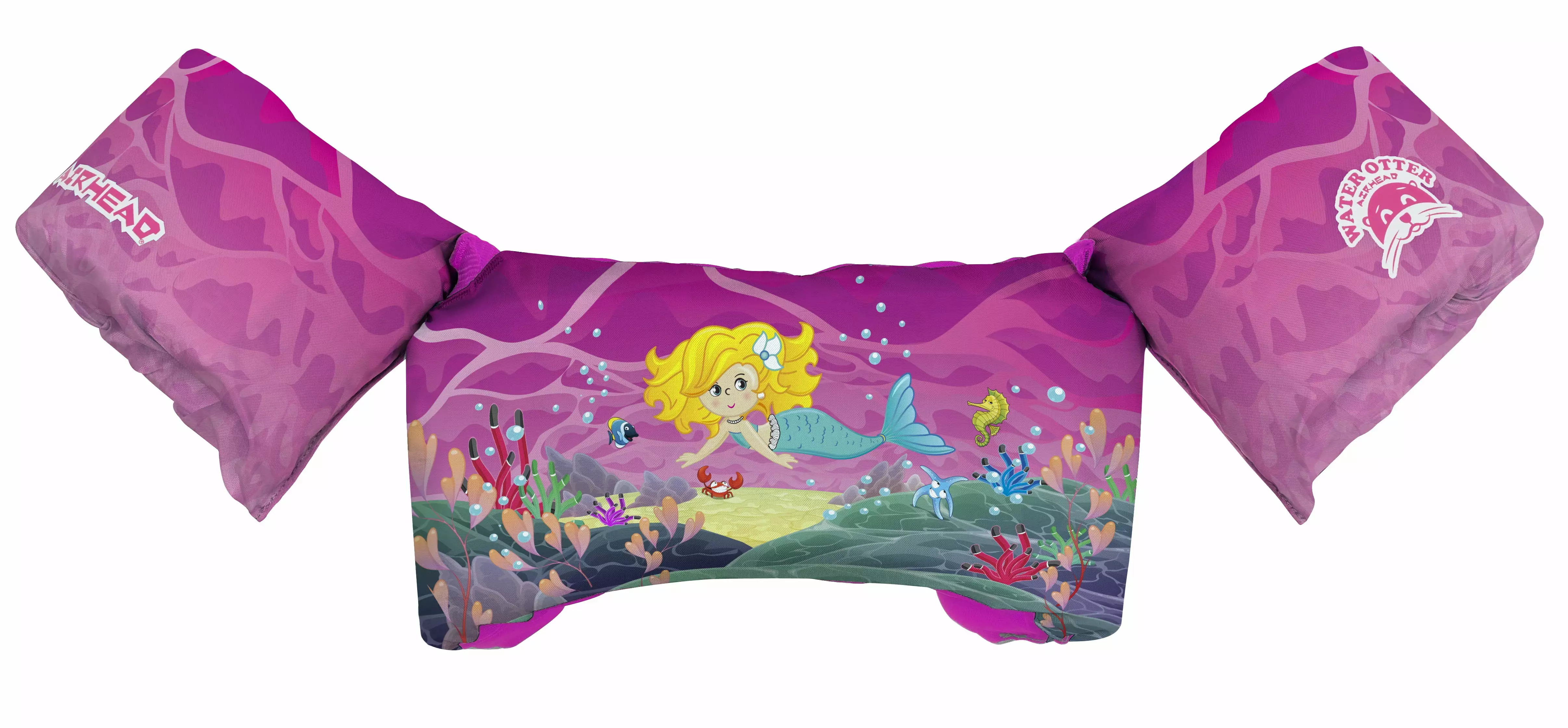 Airhead Water Otter Elite Kids Life Jacket Vest Arm Bands Mermaid Design