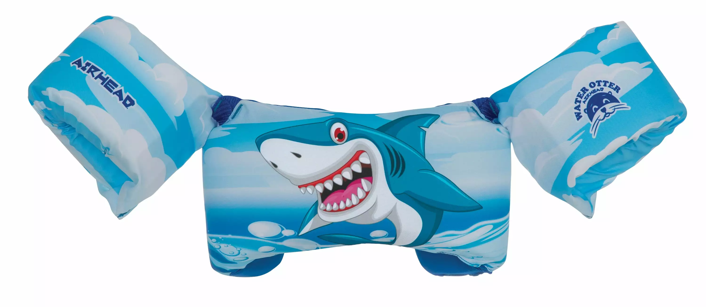 Airhead Water Otter Premium Kids Life Jacket Vest Arm Bands Shark Design