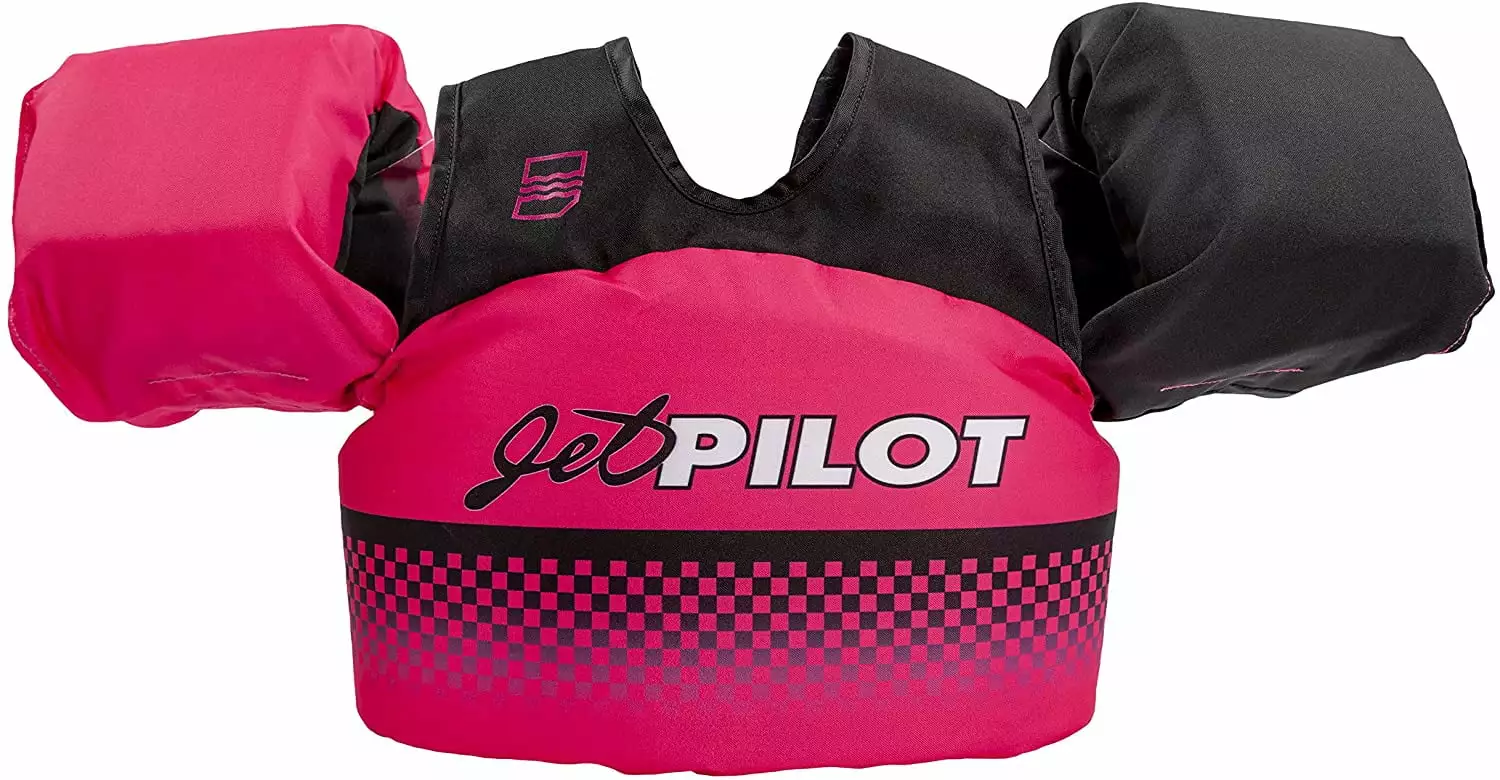 Jet Pilot Lil Wingman Child Swim Vest 30-50 Lbs US Coast Guard Approved Vintage Pink