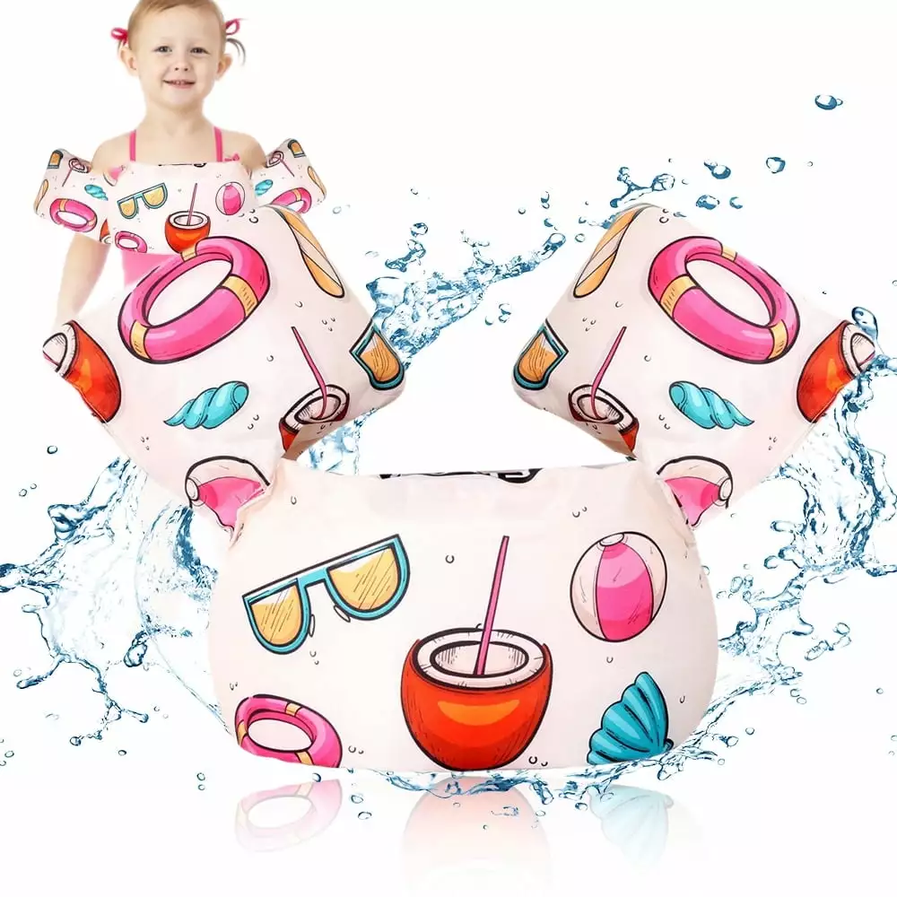 Puddle Jumper Kid 30-55 lbs Cartoon Swim Vest Adjustable Strap Swimming Jacket Water Wings Child Learn Swimming Training