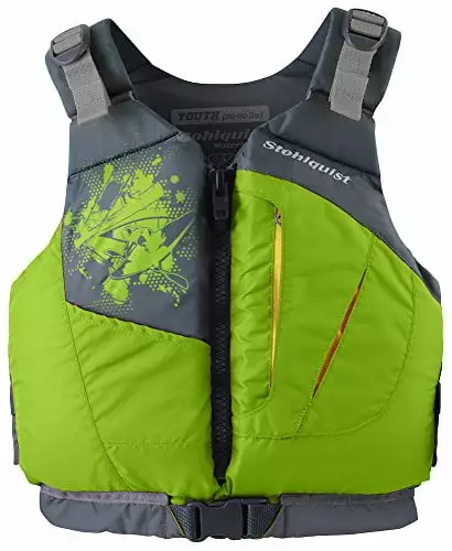 Stohlquist Youthescape PFD Life Jacket Kids 50-90 lbs Lime Safety Swim Vest Youth