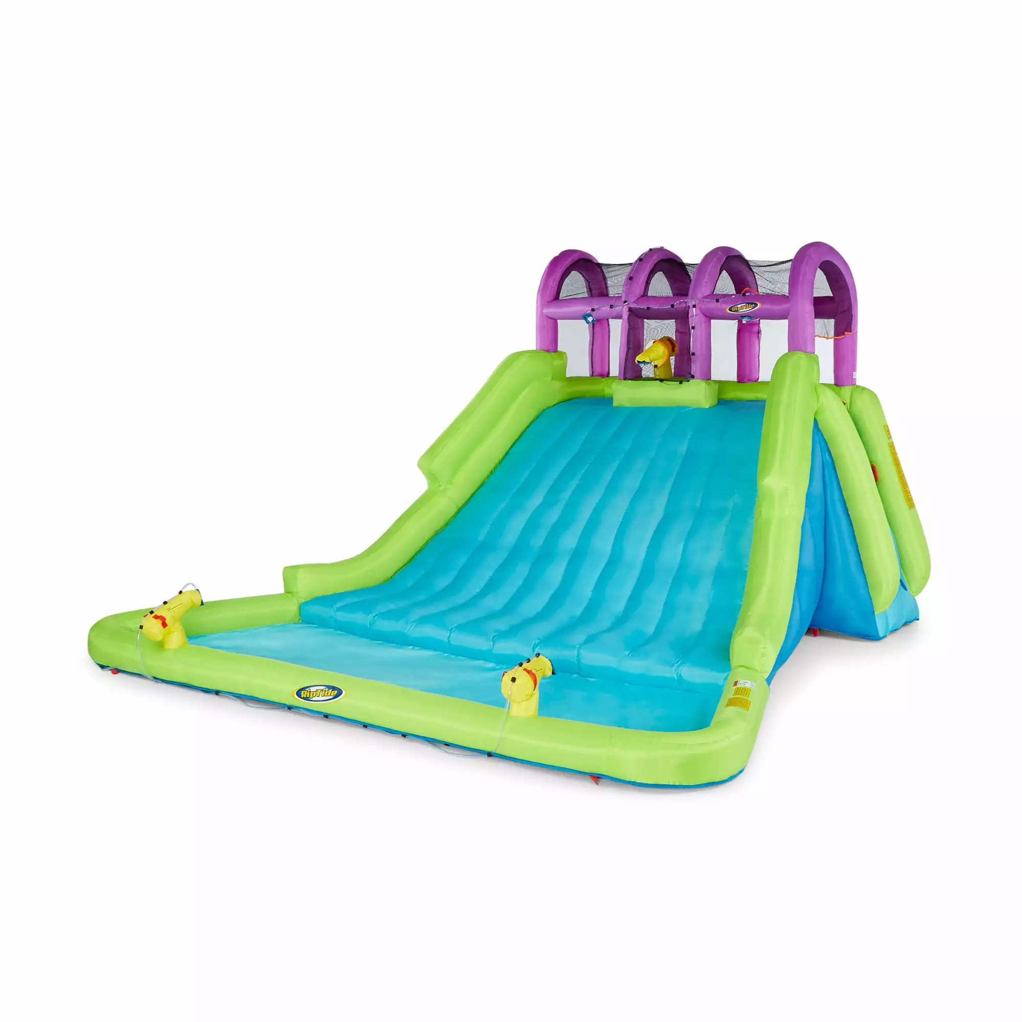 Kahuna Mega Blast Inflatable Backyard Kids Pool and Slide Water Park