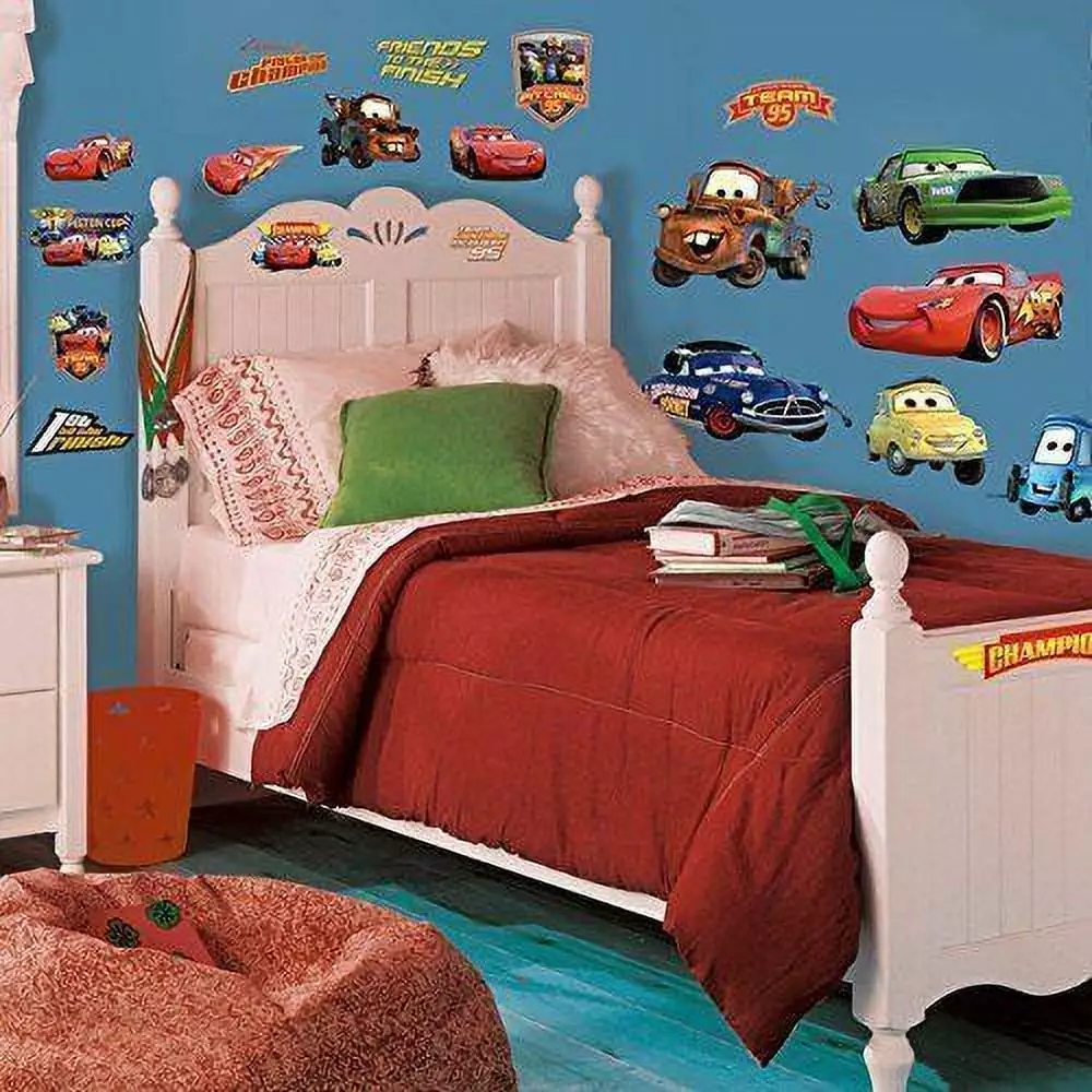 Disney Cars 19 Big Piston Cup Wall Stickers Lightning McQueen Room Decor RoomMates
