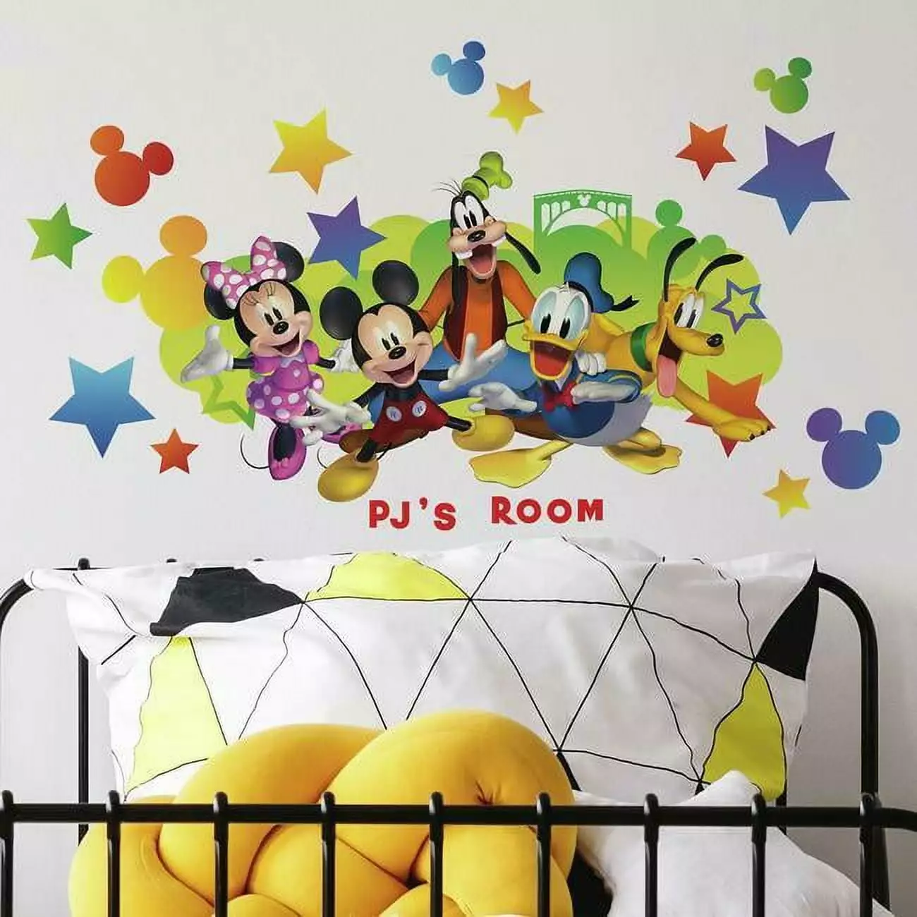 Mickey & Friends Peel and Stick Giant Wall Decals Alphabet Personalization RoomMates