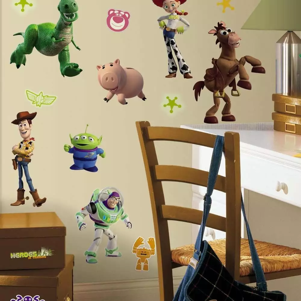 Toy Story 3 Glow Dark Wall Decals Kids Room Nursery Decor RoomMates