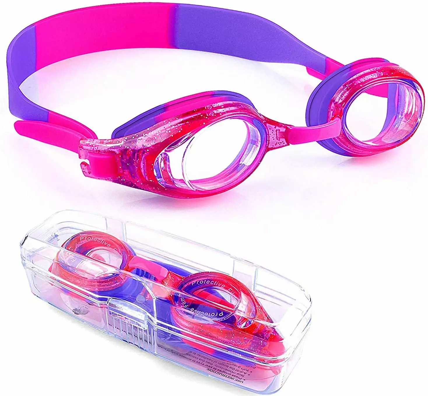 Kids Goggles Swimming Goggles Childs Kids Boys Adults Men Waterproof Age 3-16