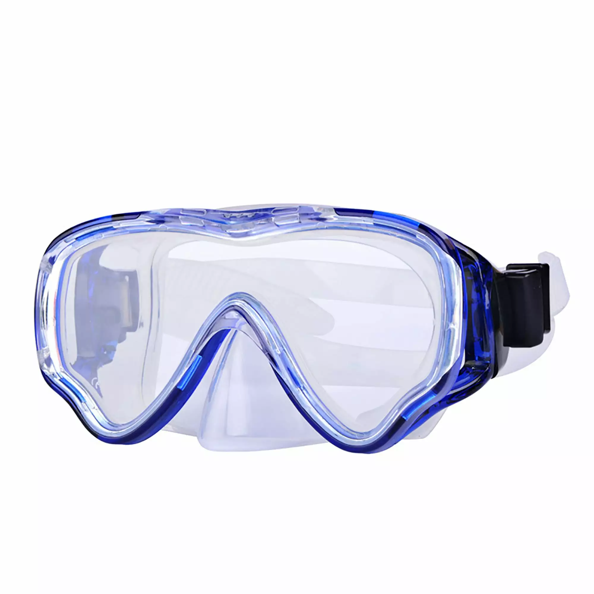 Listenwind Kids Swim Goggles Diving Mask Nose Cover Anti-Fog 180 Clear Wide View